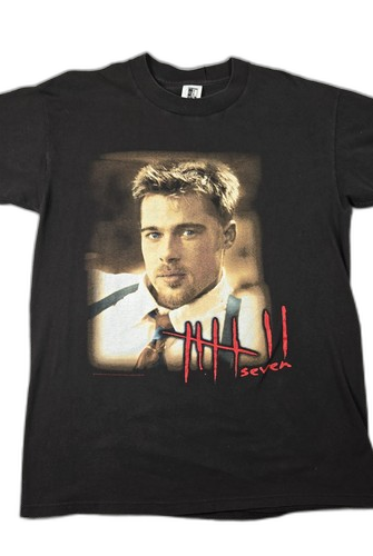 Vintage Se7en movie promo t-shirt 1995