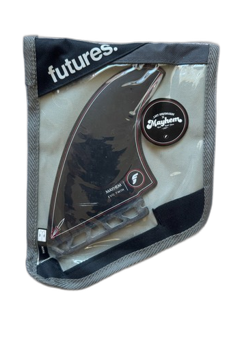 Twin fin surfboard setup