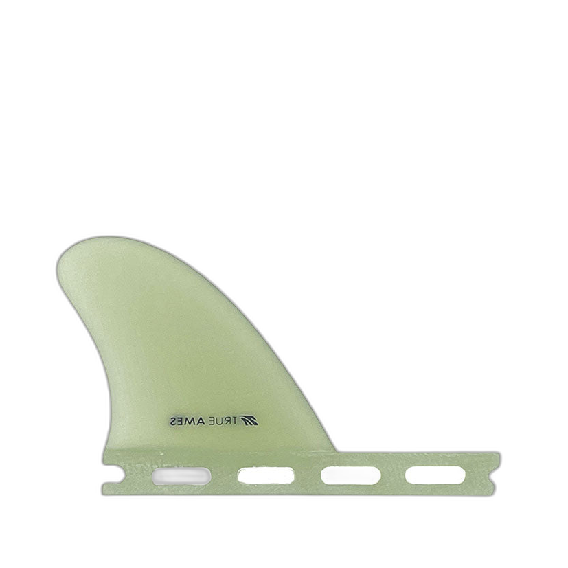 2.5" Trailer - Futures Compatible (Solid Fiberglass) surfboard fin in Clr by True Ames - Pemulis Water & Power