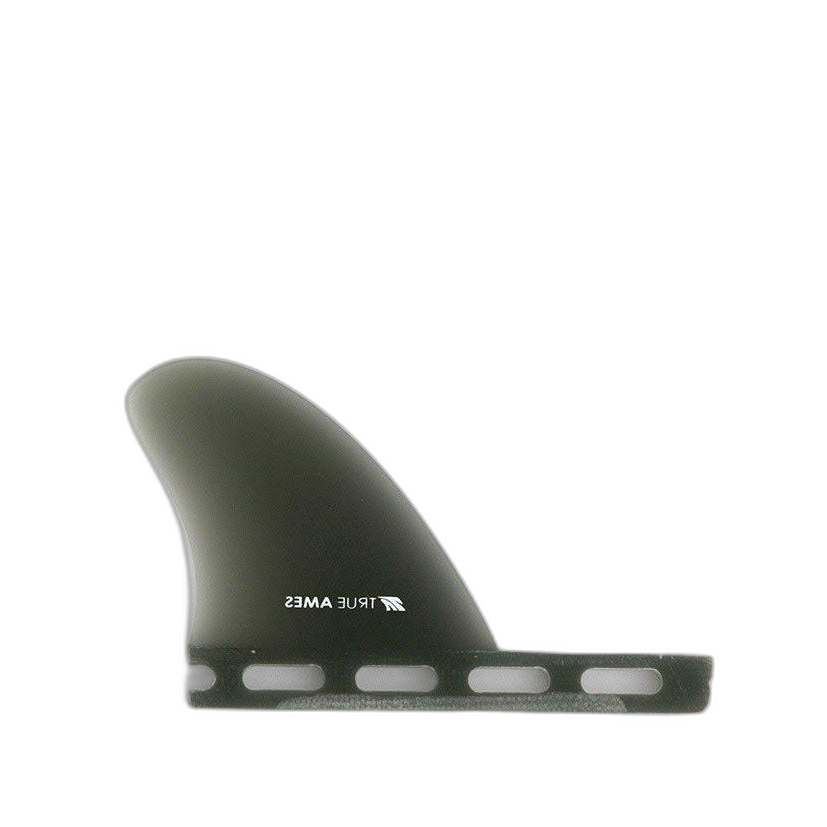 2.5" Trailer - Futures Compatible (Solid Fiberglass) surfboard fin in Smoke by True Ames - Pemulis Water & Power