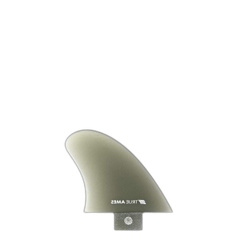 2.5" Trailer - FCS Compatible (Solid Fiberglass) surfboard fin in Smoke by True Ames - Pemulis Water & Power