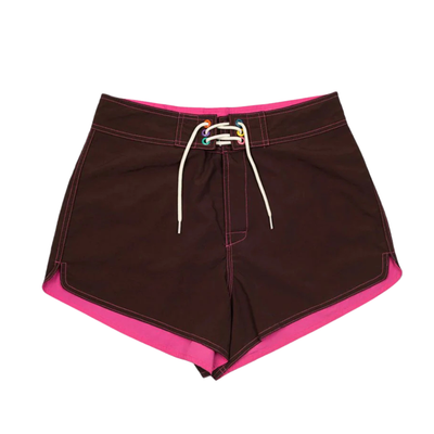 Wild Things 12 inch surf shorts chocolate pink boardshorts