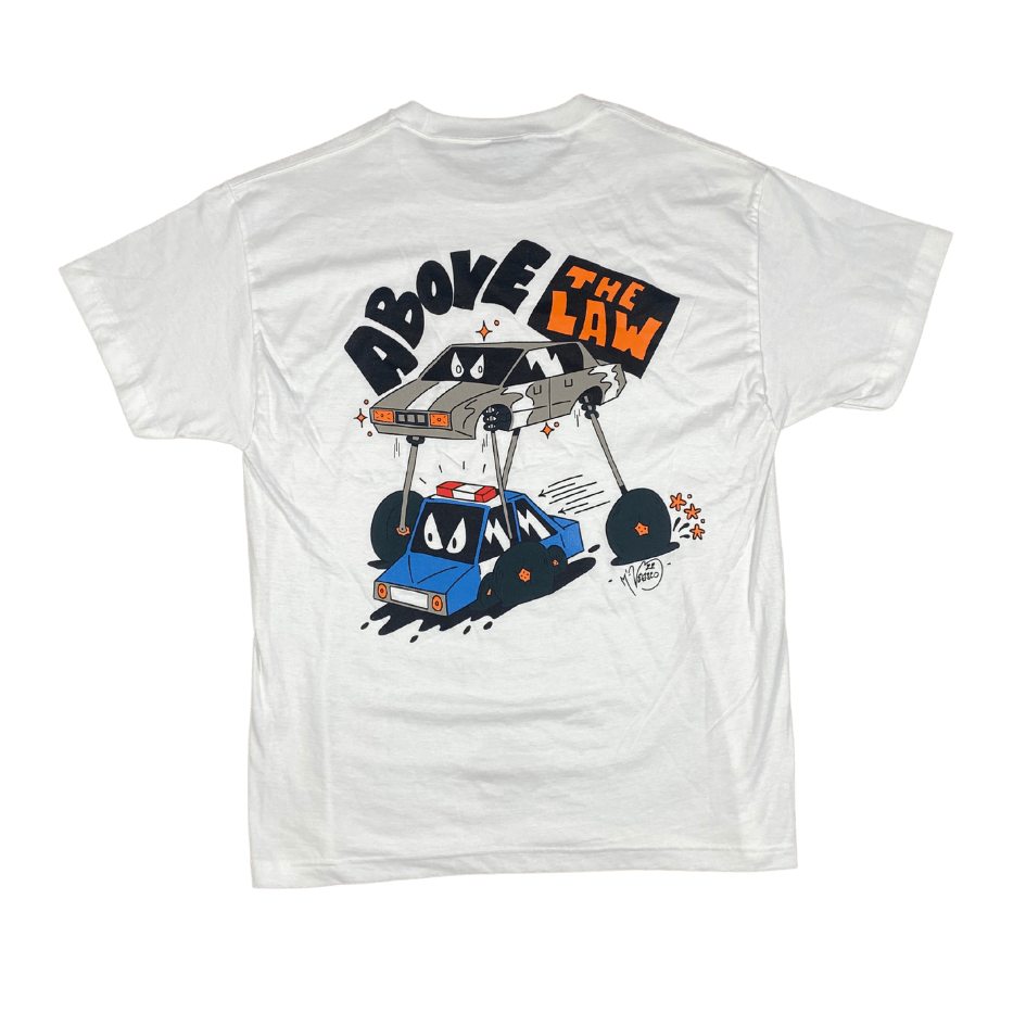Above The Law Cars T-shirt - Pemulis Water & Power