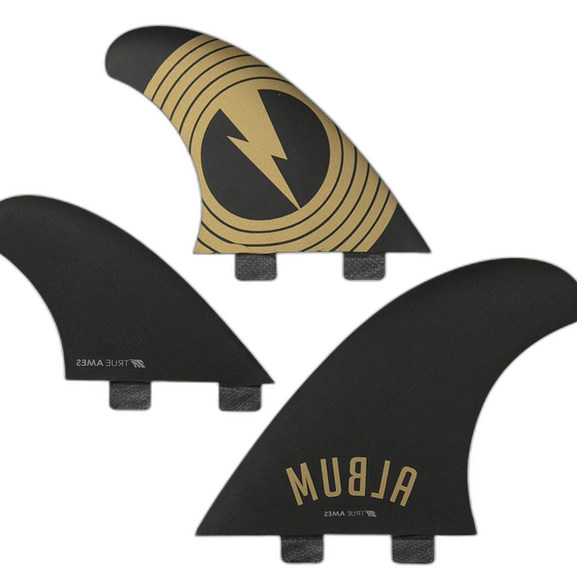 Album Asymmetrical Goofy - FCS Compatible (Solid Fiberglass) surfboard fin in Fcs by True Ames - Pemulis Water & Power