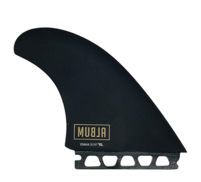 Album Twin - Futures Compatible (Solid Fiberglass) surfboard fin in 2 by True Ames - Pemulis Water & Power