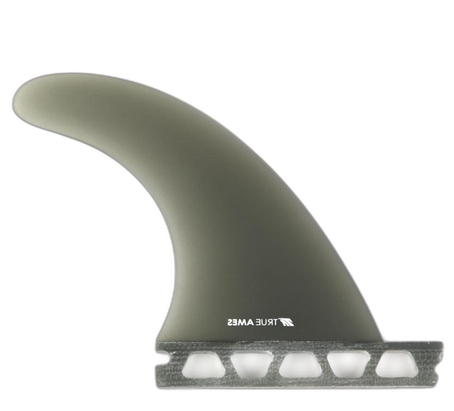 Boomerang Tri - Futures Compatible (Solid Fiberglass) surfboard fin in Smoke by True Ames - Pemulis Water & Power