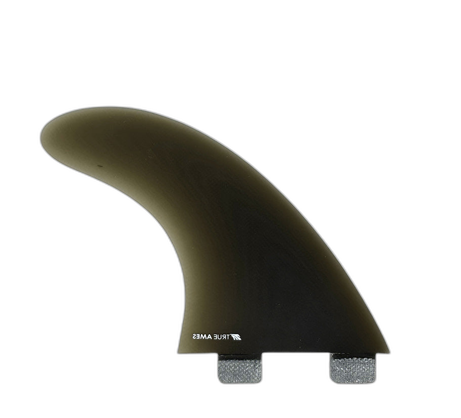 Boomerang Twin - FCS Compatible (Solid Fiberglass) surfboard fin in Smoke by True Ames - Pemulis Water & Power