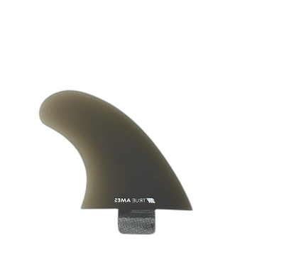 Brothers Marshall Side Bite - FCS Compatible (Solid Fiberglass) surfboard fin in Smk by True Ames - Pemulis Water & Power