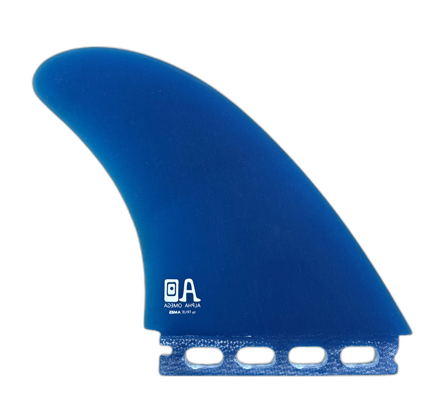 Campbell Brothers Alpha Omega Twin - Futures Compatible (Solid Fiberglass) surfboard fin in Blu by True Ames - Pemulis Water & Power