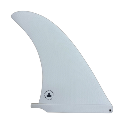 Channel Islands Noserider surfboard fin in White by True Ames - Pemulis Water & Power