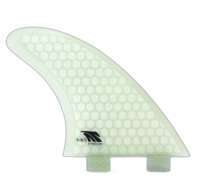 Channel Islands Tri Small - FCS Compatible (Hexcore) surfboard fin in Clear Hexcore by True Ames - Pemulis Water & Power