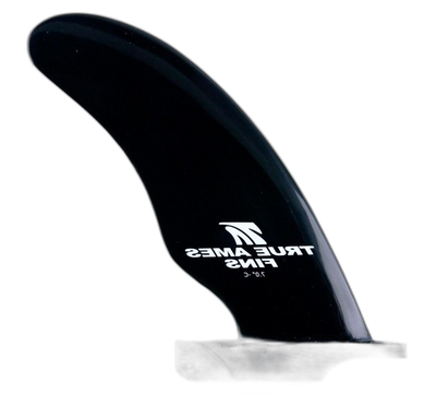 Cutaway surfboard fin in Black by True Ames - Pemulis Water & Power