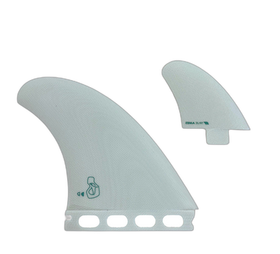 Derrick Disney DST Twinzer - FCS / Futures Compatible (Solid Fiberglass) surfboard fin in Ivory by True Ames - Pemulis Water & Power