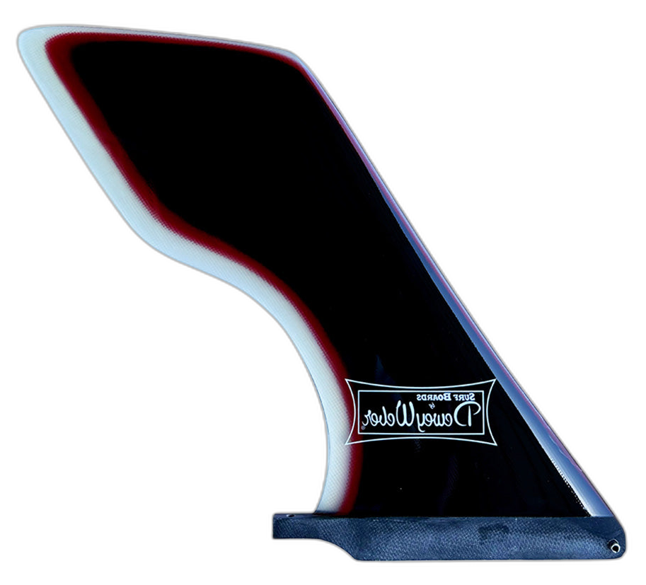Dewey Weber Hatchet (Multi-Color) surfboard fin in Redblkclr by True Ames - Pemulis Water & Power