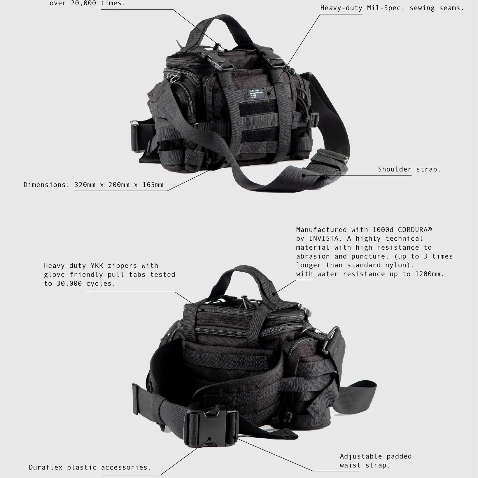 El Solitario Tactical Magic Waist Bag