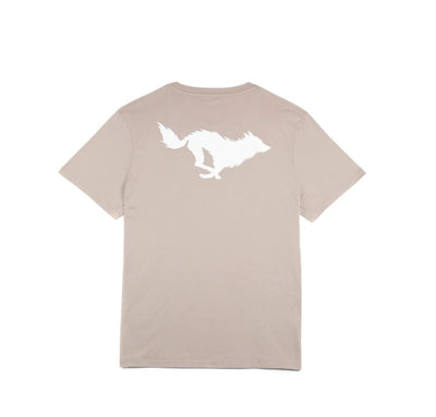 El Solitario Lobo Taupe T-Shirt wolf graphic