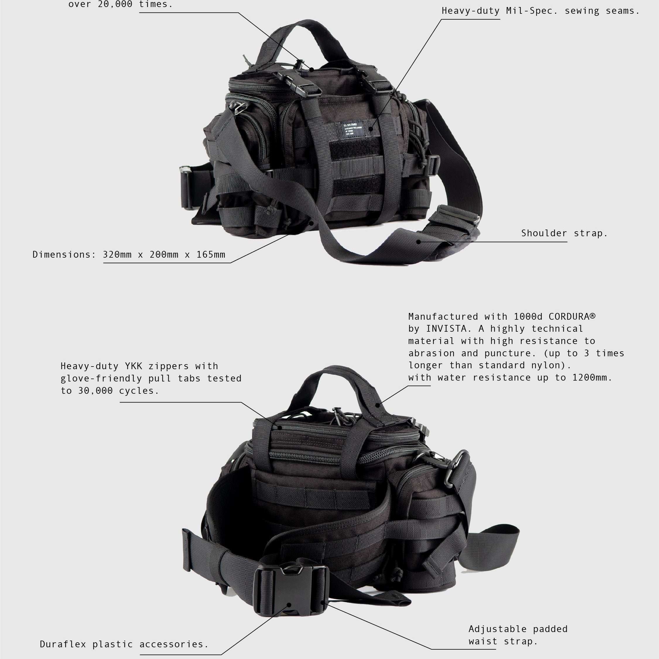 El Solitario Tactical Magic Waist Bag - product photo