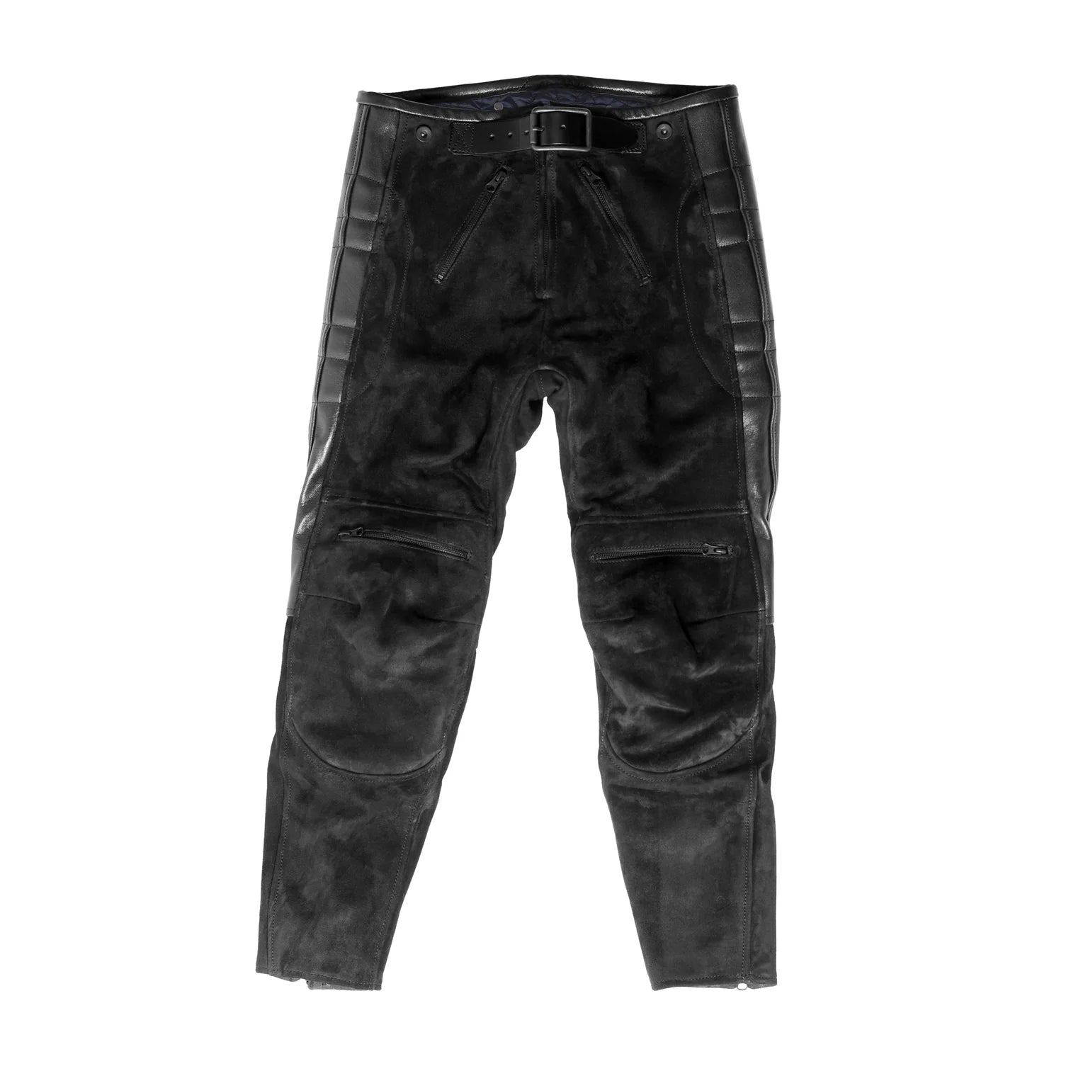 El Solitario Rascal Motorcycle Pants Beige goat leather