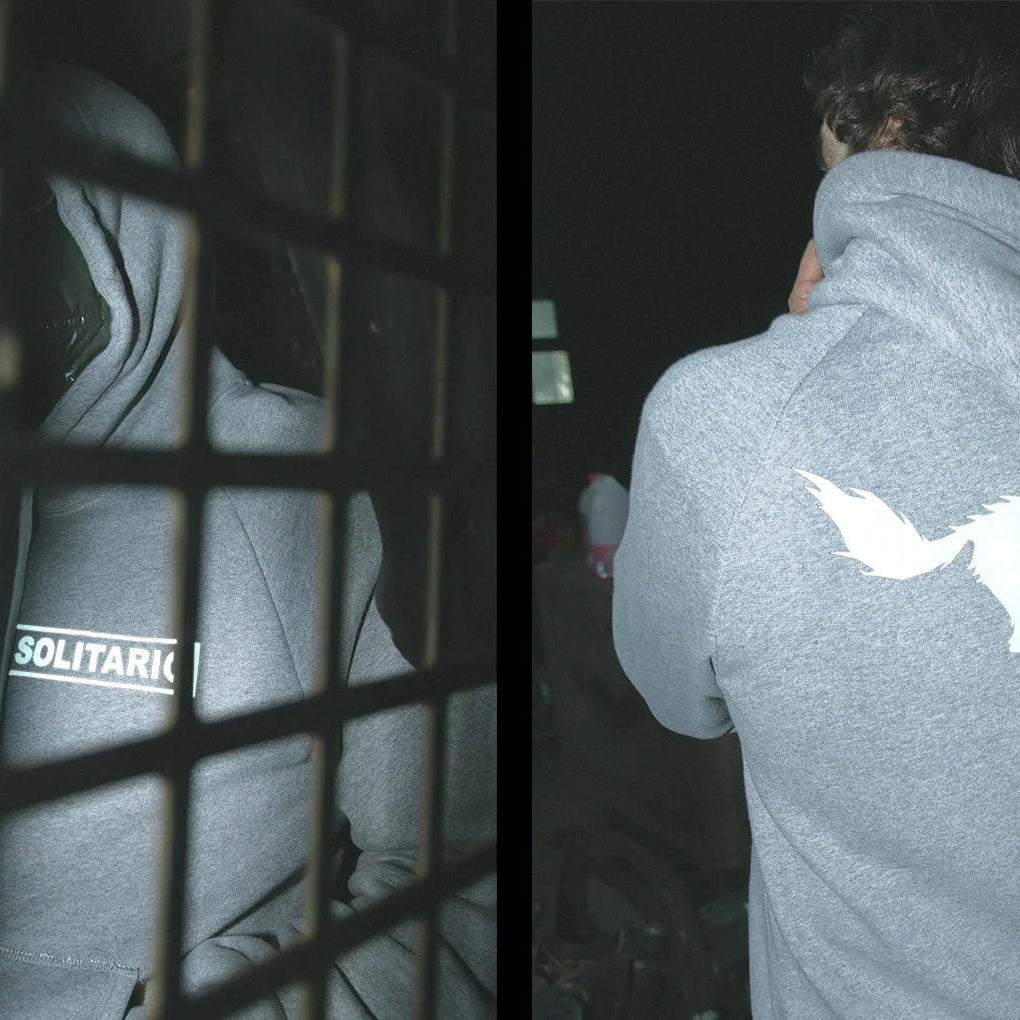 El Solitario Reflective Grey Hoodie