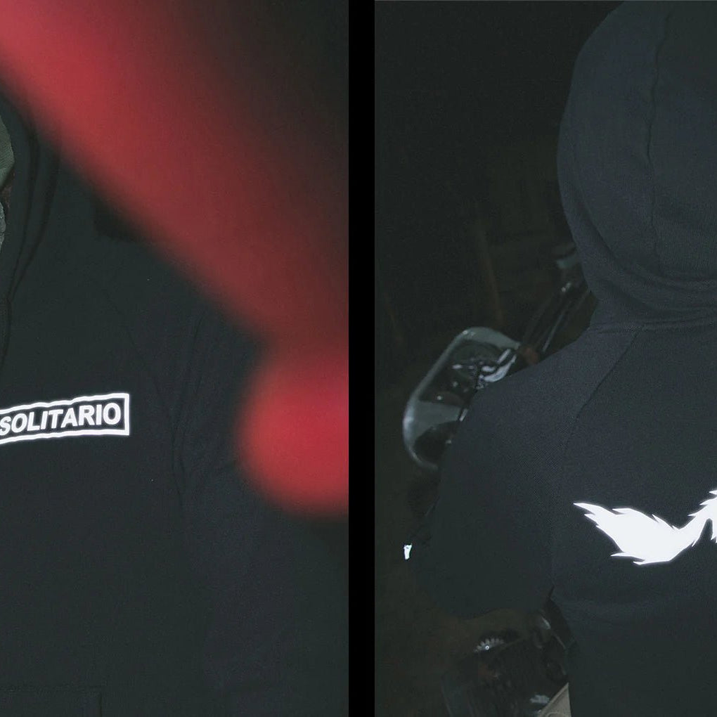 El Solitario Reflective Grey Hoodie