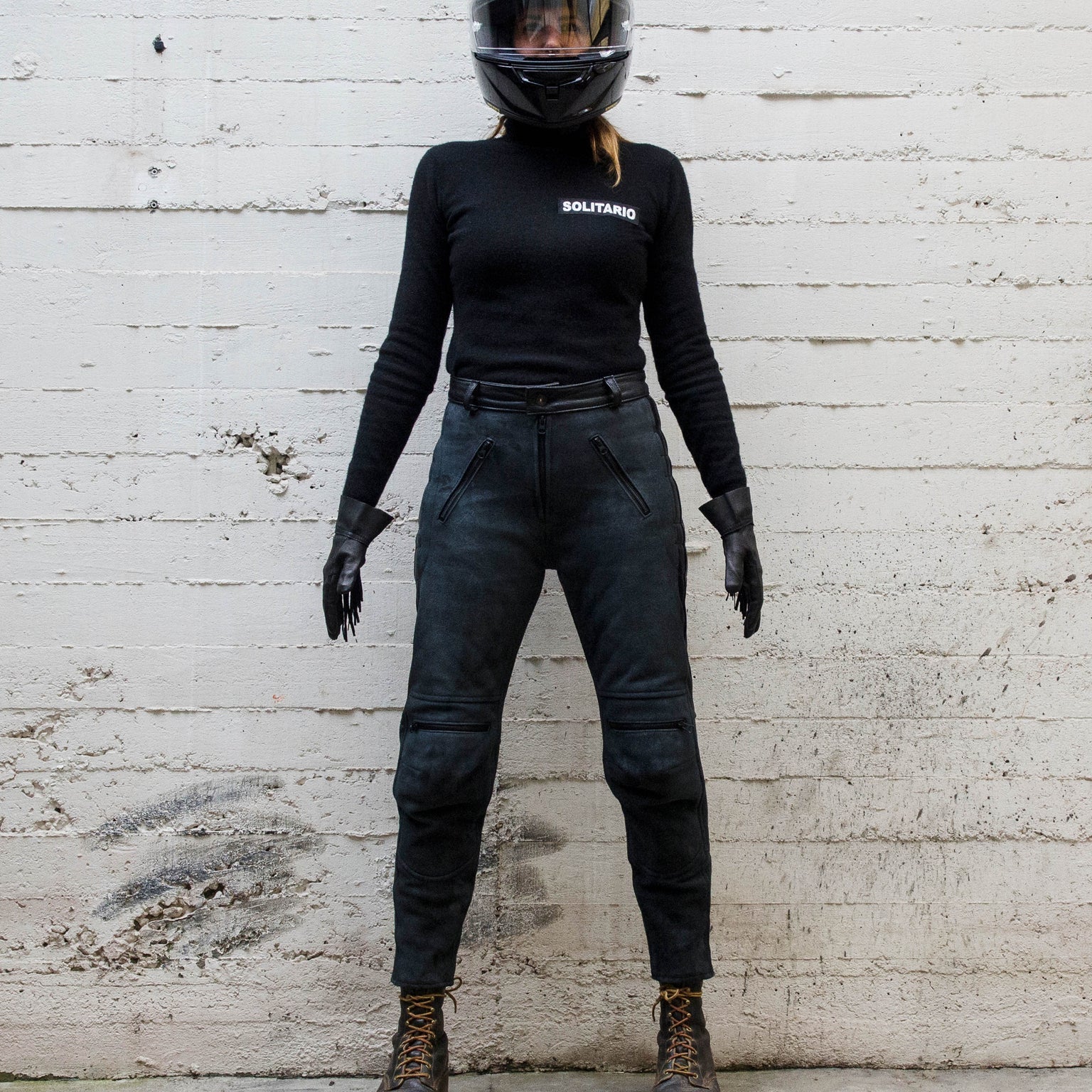 El Solitario Women's Rascal Motorcycle Pants goat leather