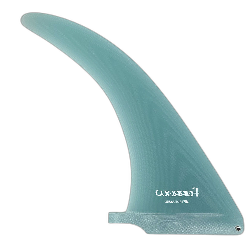 Furrow Labyrinth Single Fin surfboard fin in Turquoise by True Ames - Pemulis Water & Power