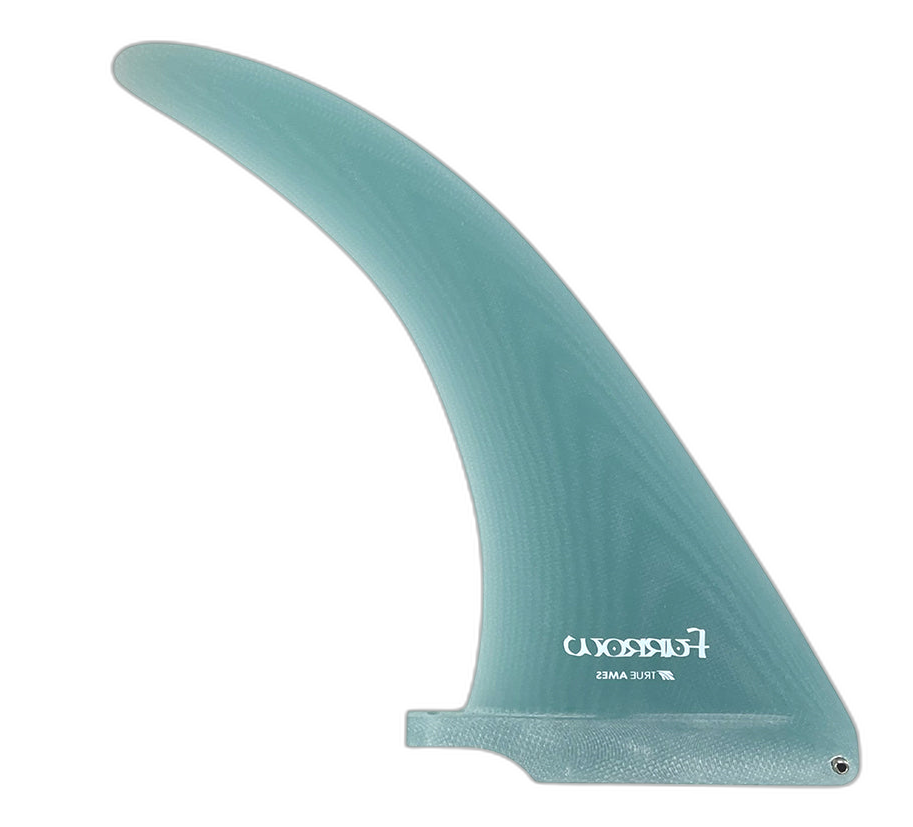 Furrow Labyrinth Single Fin surfboard fin in Turquoise by True Ames - Pemulis Water & Power