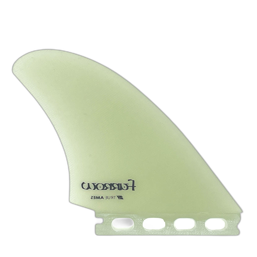 Furrow High Aspect Twin - Futures Compatible (Solid Fiberglass) surfboard fin in Clr by True Ames - Pemulis Water & Power