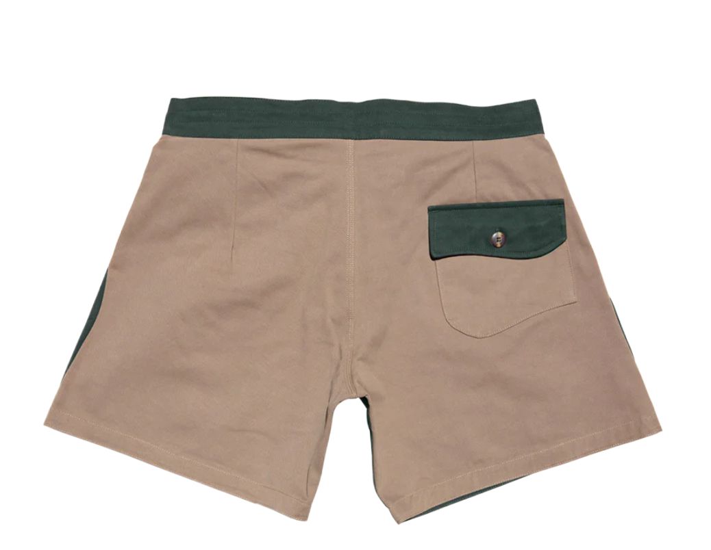 Gato Heroi 2 Tone Surf Short British/Olive-Board Shorts-Gato Heroi-27/28-Pemulis Water & Power