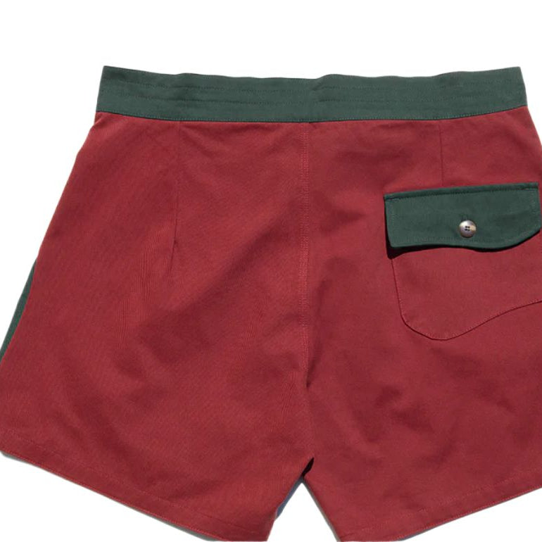 Gato Heroi 2 Tone Surf Shorts British/Blood-Board Shorts-Gato Heroi-27/28-Pemulis Water & Power
