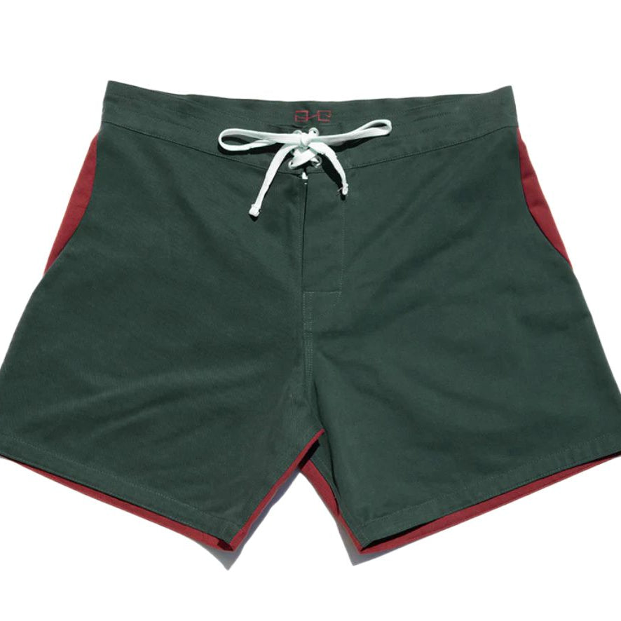 Gato Heroi 2 Tone Surf Shorts British/Blood-Board Shorts-Gato Heroi-27/28-Pemulis Water & Power