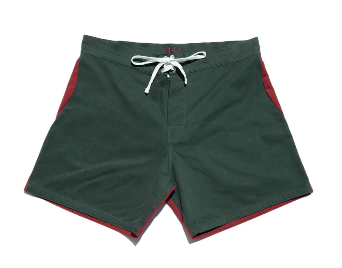 Gato Heroi 2 Tone Surf Shorts British/Blood-Board Shorts-Gato Heroi-27/28-Pemulis Water & Power