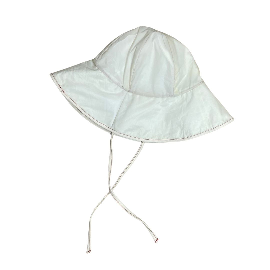 Gato Heroi FLIGHT Bucket Hat in White Yellow