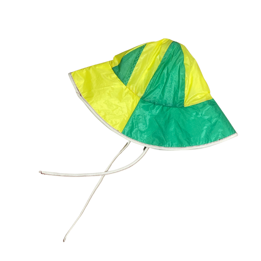 Gato Heroi FLIGHT Bucket Hat in Yellow Green