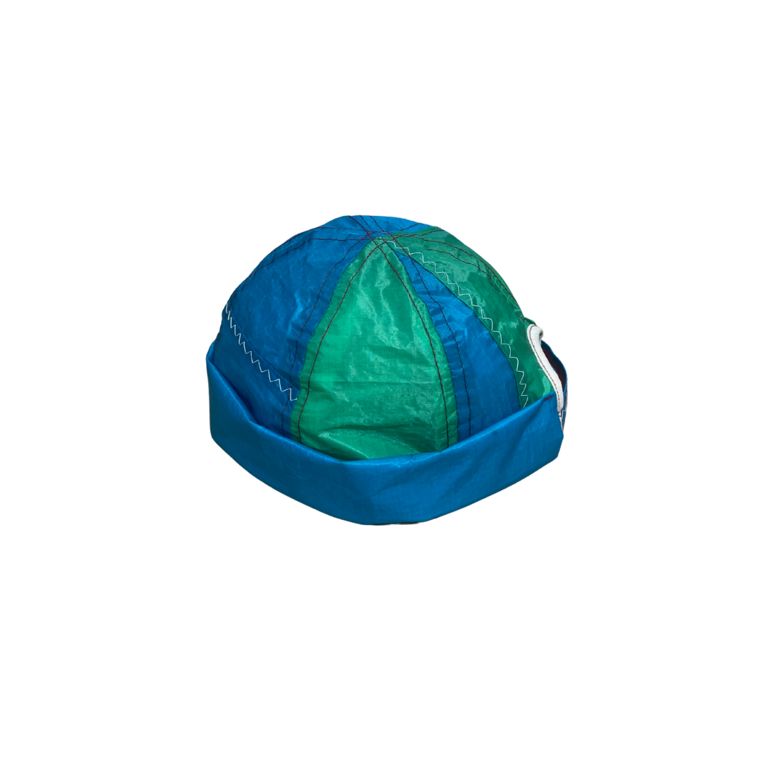 Gato Heroi FLIGHT Creme Hat in Blue Green
