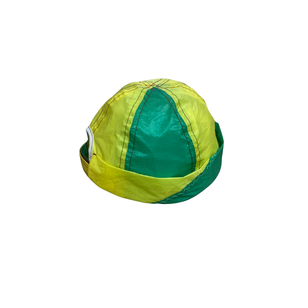 Gato Heroi FLIGHT Creme Hat in Yellow Green