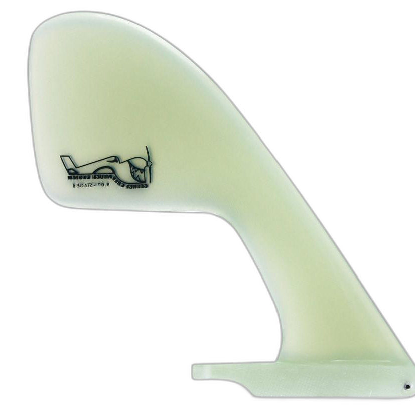 Greenough Stage-6 surfboard fin in Clear by True Ames - Pemulis Water & Power