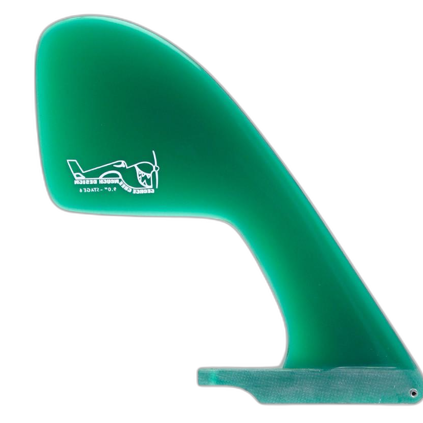 Greenough Stage-6 surfboard fin in Green by True Ames - Pemulis Water & Power