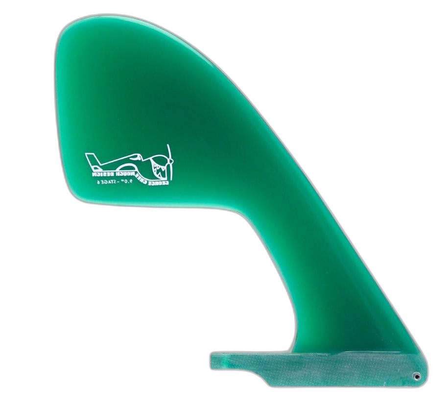 Greenough Stage-6 surfboard fin in Green by True Ames - Pemulis Water & Power