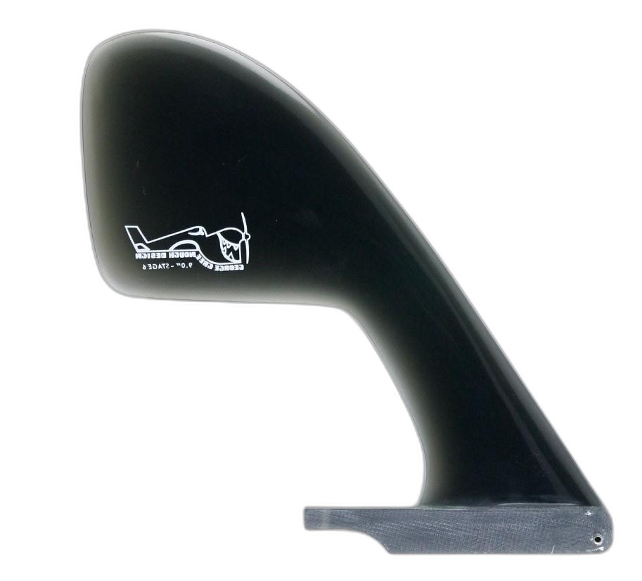 Greenough Stage-6 surfboard fin in Smoke by True Ames - Pemulis Water & Power