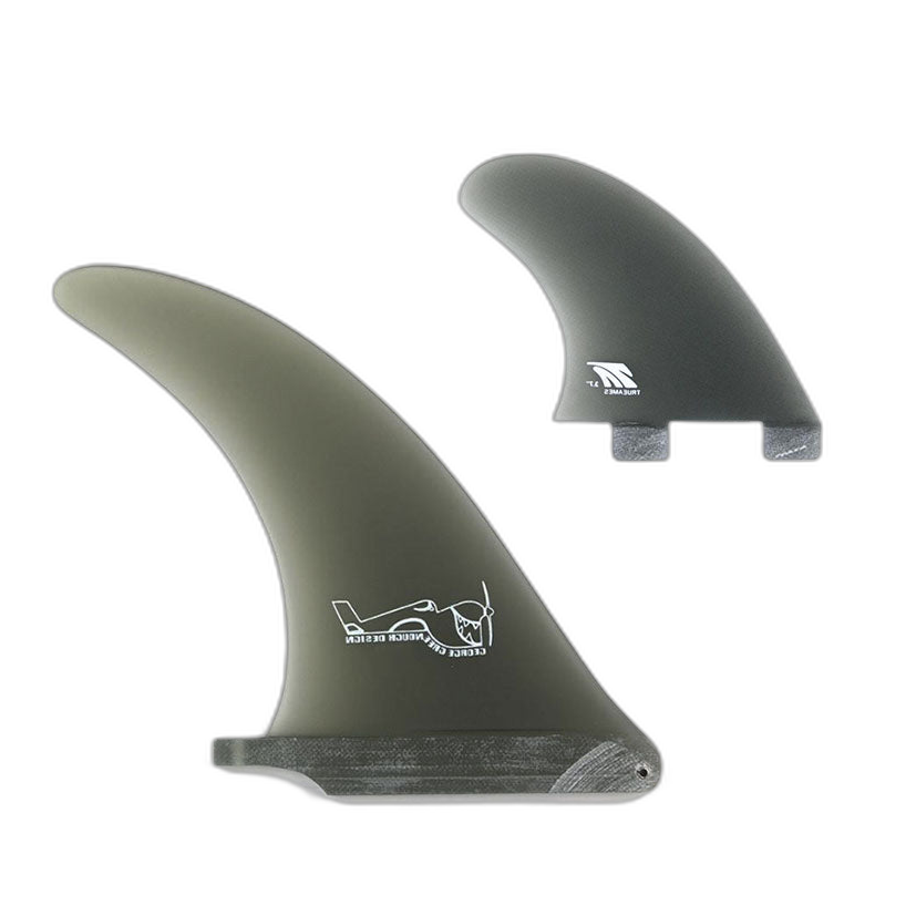 Greenough 4-A: 2+1 Combo - FCS Compatible surfboard fin in Smk by True Ames - Pemulis Water & Power