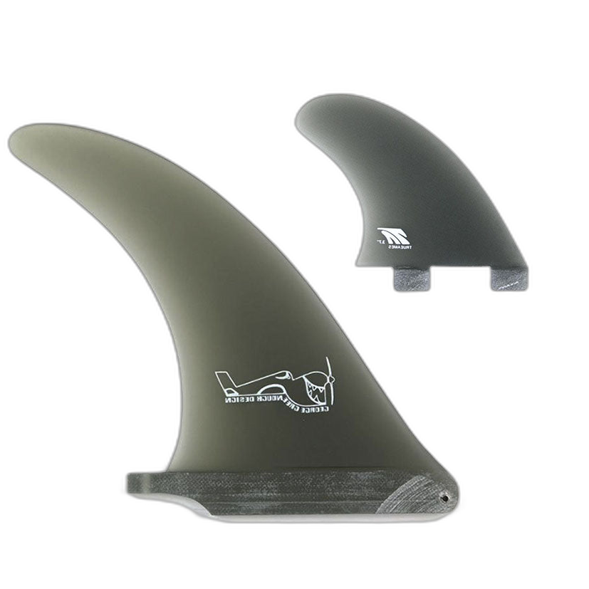 Greenough 4-A: 2+1 Combo - FCS Compatible surfboard fin in Smk by True Ames - Pemulis Water & Power