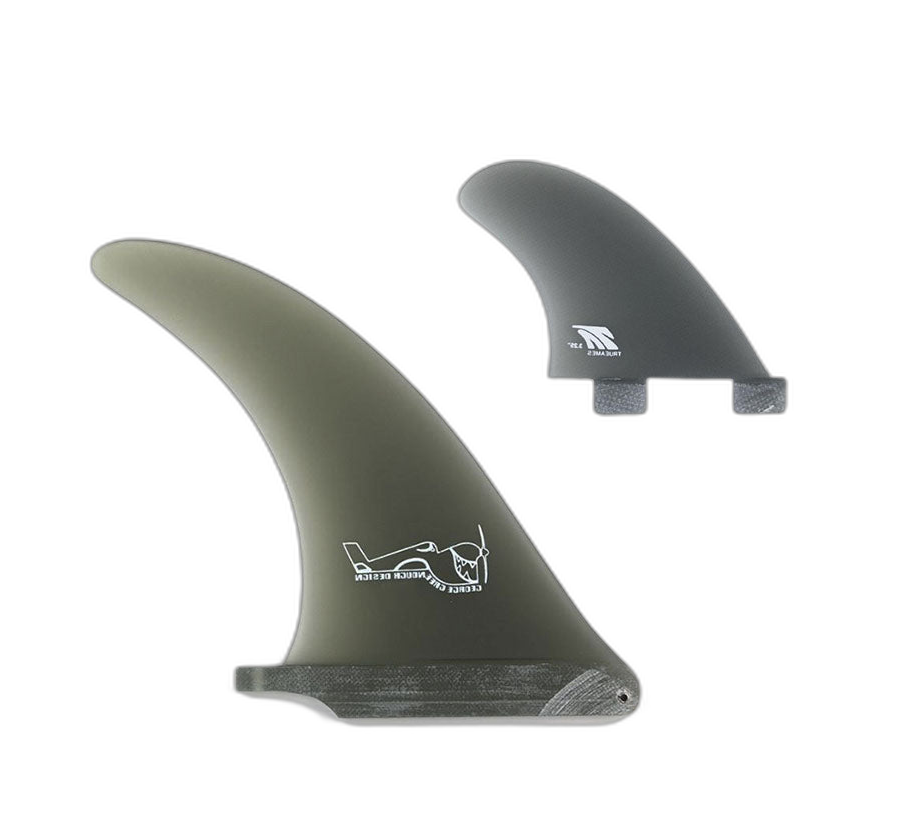 Greenough 4-A: 2+1 Combo - FCS Compatible surfboard fin in Smk by True Ames - Pemulis Water & Power