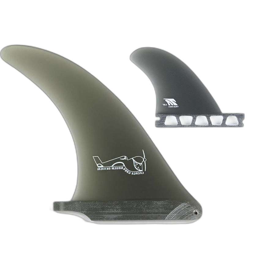 Greenough 4-A: 2+1 Combo - Futures Compatible surfboard fin in Smk by True Ames - Pemulis Water & Power