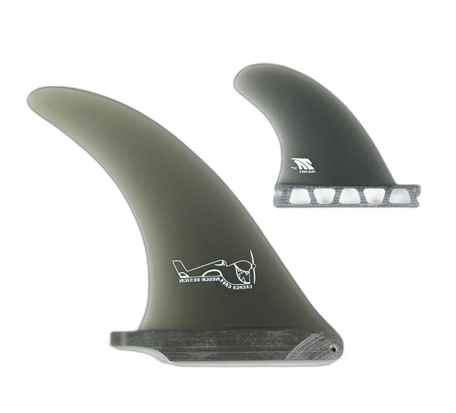 Greenough 4-A: 2+1 Combo - Futures Compatible surfboard fin in Combo Fut Smk by True Ames - Pemulis Water & Power