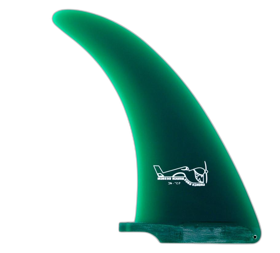 Greenough 4-C surfboard fin in Green by True Ames - Pemulis Water & Power