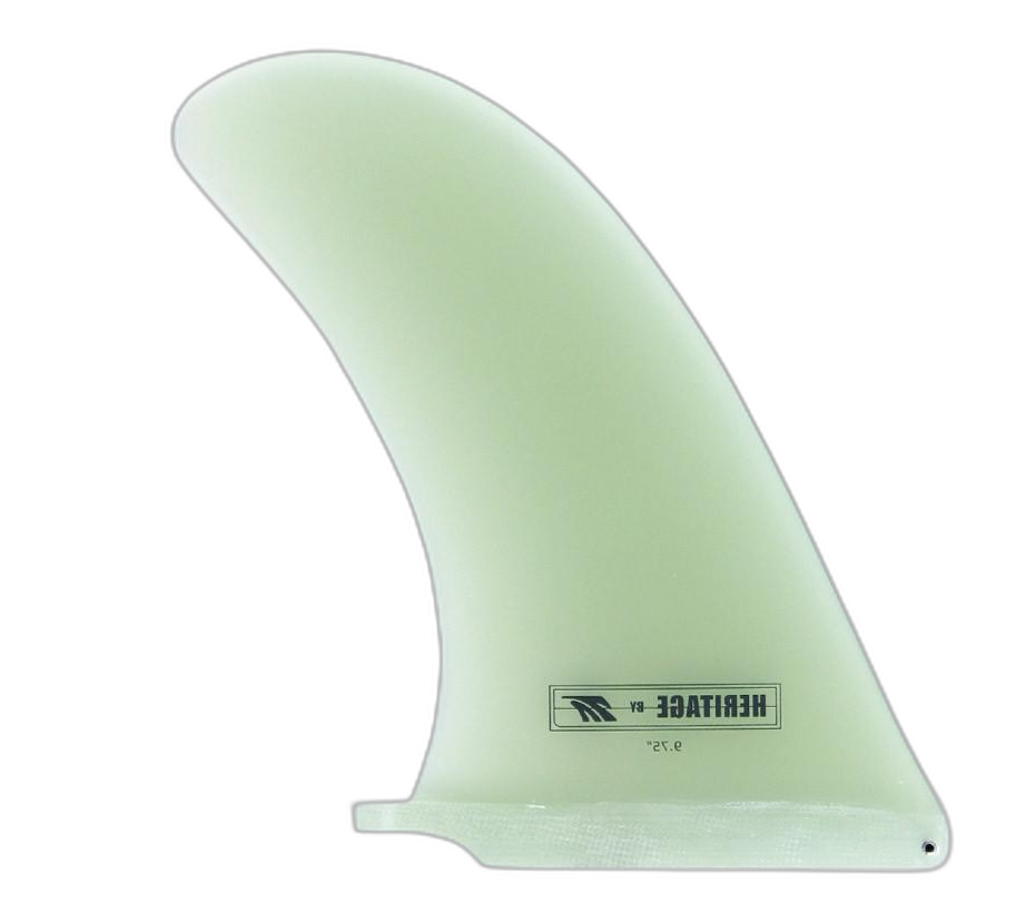 Heritage surfboard fin in Clear by True Ames - Pemulis Water & Power