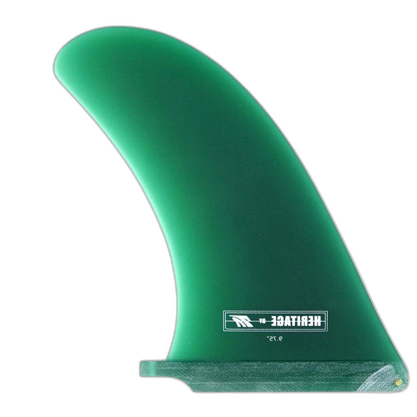 Heritage surfboard fin in Green by True Ames - Pemulis Water & Power