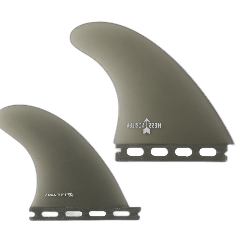 Danny Hess Noriega Quad - Futures Compatible (Solid Fiberglass) surfboard fin in Smoke by True Ames - Pemulis Water & Power