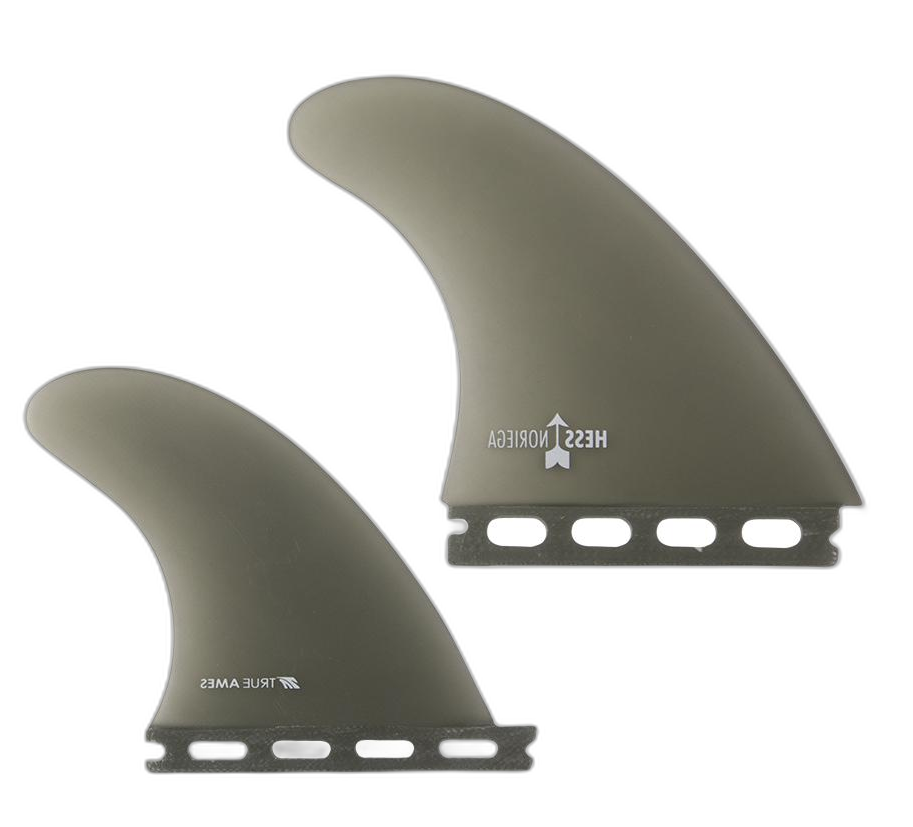 Danny Hess Noriega Quad - Futures Compatible (Solid Fiberglass) surfboard fin in Smoke by True Ames - Pemulis Water & Power